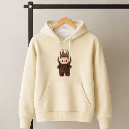 هودی لبوبو طرح قهوه ای