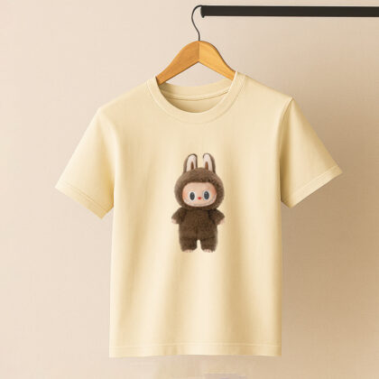 تیشرت برند لبوبو قهوه ای