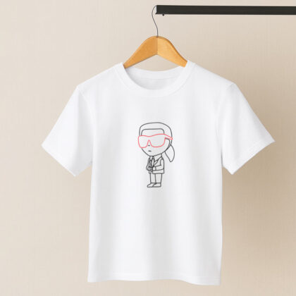 تیشرت کارل لاین عینک قرمز