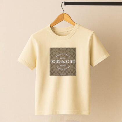 تیشرت برند کوچ طرح مربع