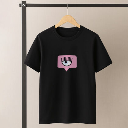 تیشرت کیارا فرانی چشم صورتی